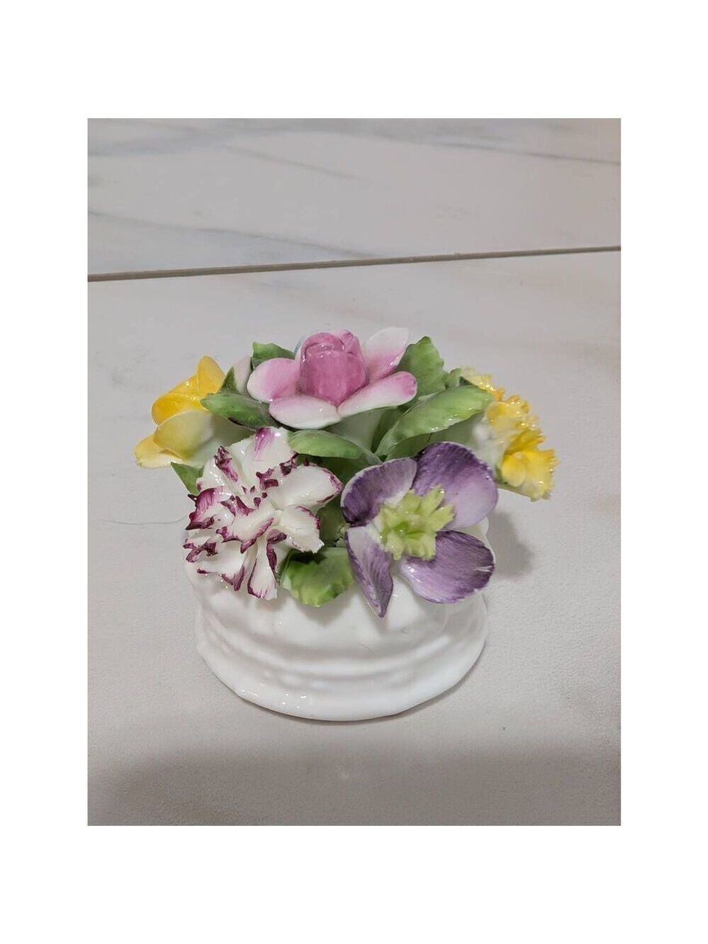 Royal Adderley Bone China Multi-Color Hand Painted Mini Floral Bouquet 1.5" x 1.